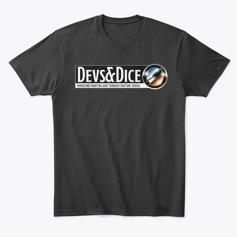 Devs and Dice Metallic Logo Banner